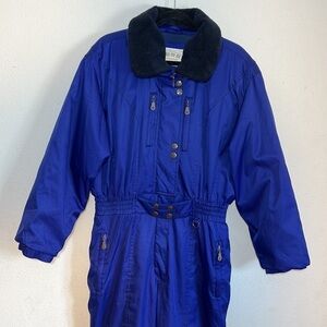 FERA International Womens Snowboard Ski Suit Size 16 Faux Fur Collar